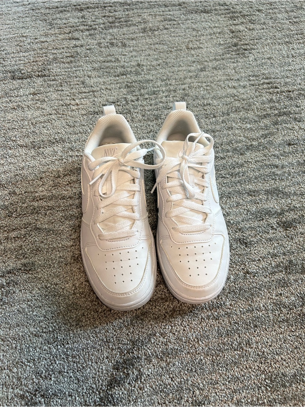 Nike White Low-Top Lace-Up Sneakers